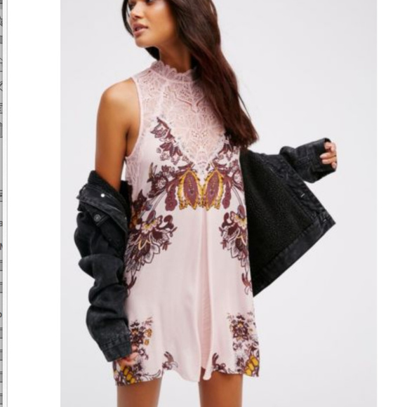 Free People Marsha Blush Floral Dress - Picture 3 of 4